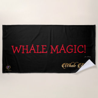 Serviette De Plage Beach Towel WHALE MAGIC !