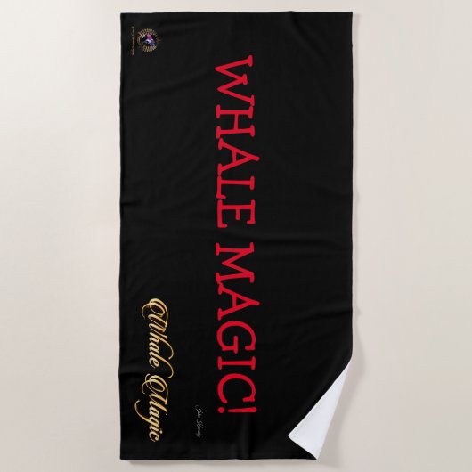 Serviette De Plage Beach Towel WHALE MAGIC ! (Devant)