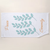 Serviette De Plage Beach Tower Feuille Peace Serenity (Devant)