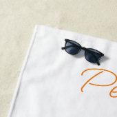 Serviette De Plage Beach Tower Feuille Peace Serenity (En situation)