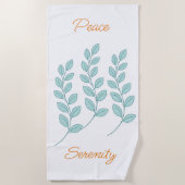 Serviette De Plage Beach Tower Feuille Peace Serenity (Devant)