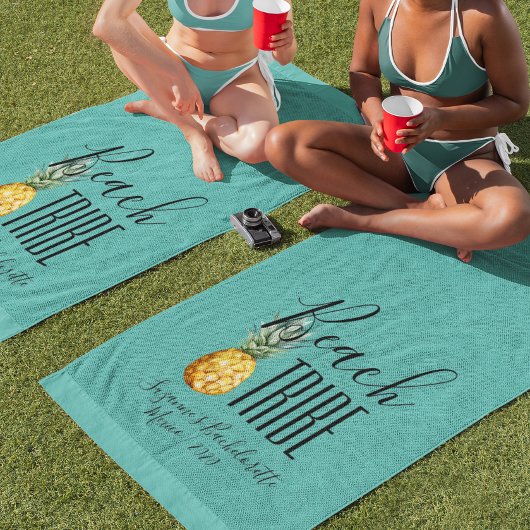 Serviette De Plage Beach Tribe Girl's Trip Bachelorette Vacation