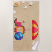 Serviette De Plage Beach Umbrella Beach Towel (Devant)