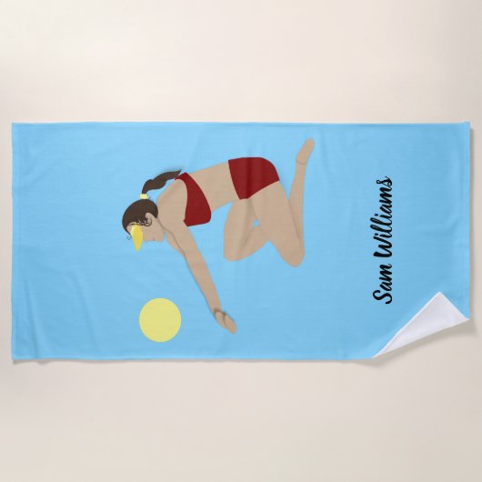 Serviette De Plage Beach Volleyball (Devant)
