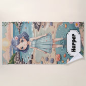 Serviette De Plage Beachcomber's Bliss Personnalisé (Devant)