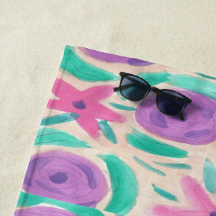 Serviette De Plage Beachy Boho Print Beach Towel