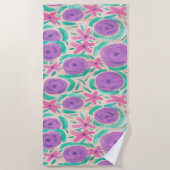Serviette De Plage Beachy Boho Print Beach Towel (Devant)