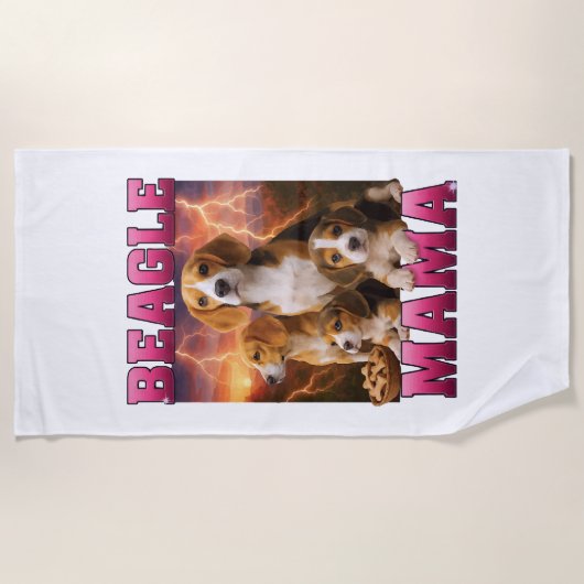 Serviette De Plage Beagle (Devant)