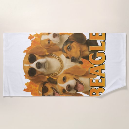 Serviette De Plage Beagle (Devant)