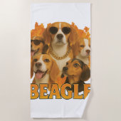 Serviette De Plage Beagle (Devant)