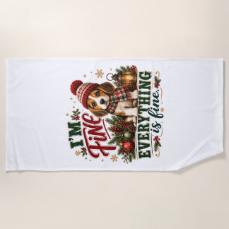 Serviette De Plage Beagle Fine Tout Va Bien
