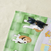 Serviette De Plage Beagles (En situation)