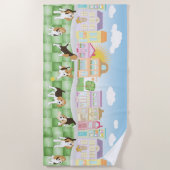 Serviette De Plage Beagles (Devant)