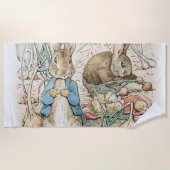 Serviette De Plage Beatrix Potter Peter Rabbit et Benjamin Bunny (Devant)