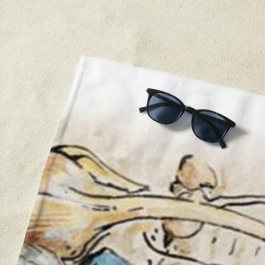 Serviette De Plage Beatrix Potter Peter Rabbit et Benjamin Bunny (En situation)