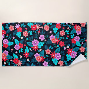 Serviette De Plage Beau arrangement Ditsy Floral Pattern-56576