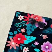 Serviette De Plage Beau arrangement Ditsy Floral Pattern-56576 (En situation)