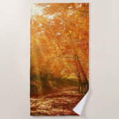 Serviette De Plage Beau automne (Devant)