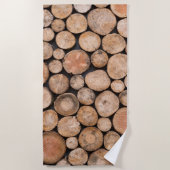 Serviette De Plage beau bois (Devant)