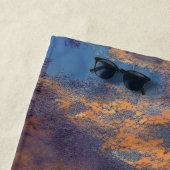 Serviette De Plage Beau coucher de soleil sur la plage aux Bahamas (En situation)