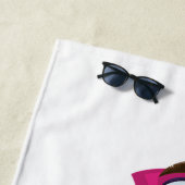 Serviette De Plage Beau Oiseau de Cartoon (En situation)