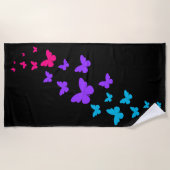 Serviette De Plage Beau Papillon Androgynous Fierté Design (Devant)