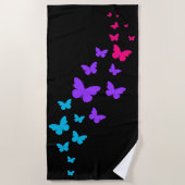 Serviette De Plage Beau Papillon Androgynous Fierté Design (Devant)