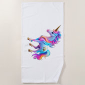 Serviette De Plage Beau Sticker Unicorn 1 (Devant)