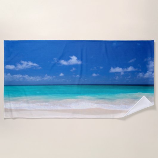 Serviette De Plage Beau Surf De Sable De Plage (Devant)