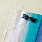 Serviette De Plage Beau Surf De Sable De Plage (En situation)