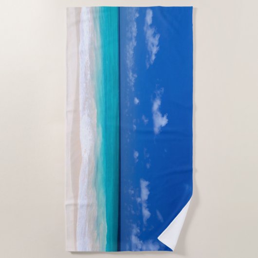 Serviette De Plage Beau Surf De Sable De Plage (Devant)