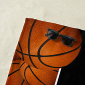 Serviette De Plage Beaucoup de basket-ball nom du joueur (En situation)