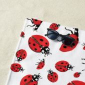 Serviette De Plage Beaucoup de Red Ladybugs Lucky Motif (En situation)