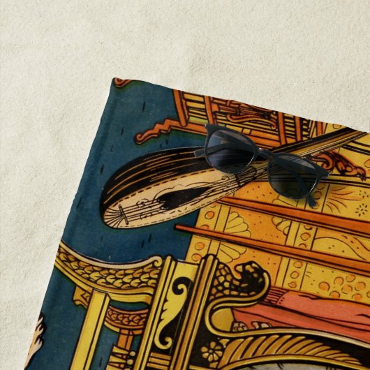 Serviette De Plage Beauté Beast Classic Fairy Tale Caractères (En situation)