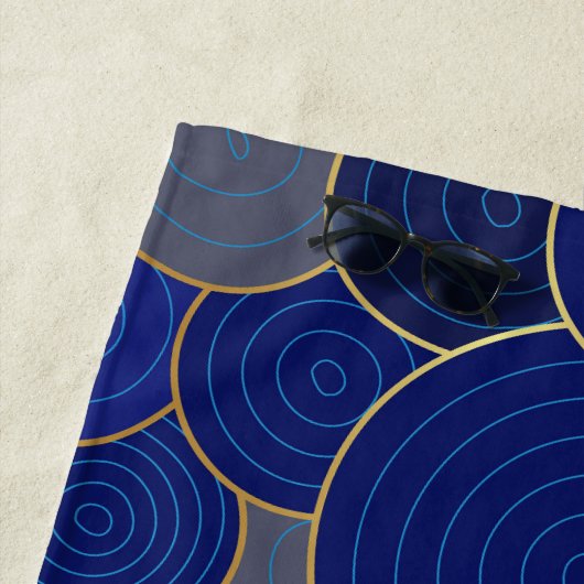 Serviette de plage - Beauté bleue (En situation)