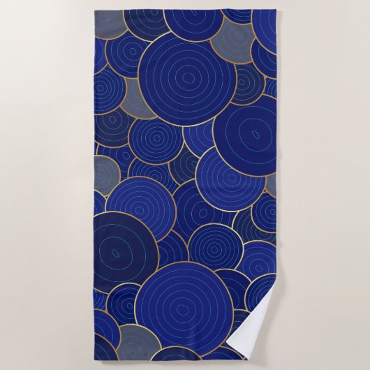 Serviette de plage - Beauté bleue (Devant)