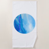 Serviette De Plage Beauté marine vague (Devant)
