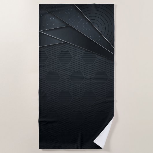 Serviette de plage - Beauté noire (Devant)