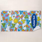Serviette De Plage Bébé Animaux Arrière - plan (Devant)