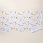 Serviette De Plage Bébé Bécasseaux de plongée Pluvier (Devant)