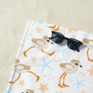 Serviette De Plage Bébé Bécasseaux de plongée Pluvier