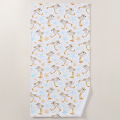 Serviette De Plage Bébé Bécasseaux de plongée Pluvier (Devant)