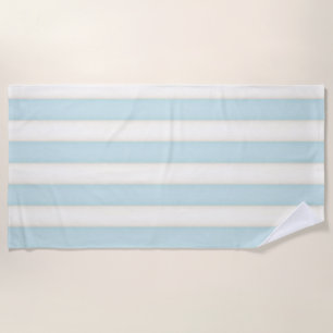 Serviette De Plage Bébé Bleu & Blanc Bleu Blancs Victoriens Style cha