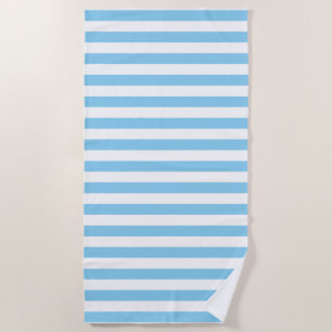 Serviette De Plage Bébé Bleu et Blanc Grandes Dimensions horizontales