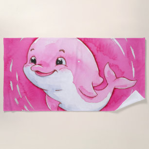 Serviette De Plage Bébé Dauphin