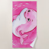 Serviette De Plage Bébé Dauphin (Devant)