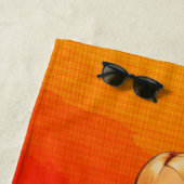 Serviette De Plage Bébé de bikini de bande dessinée (En situation)