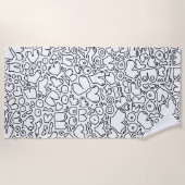 Serviette De Plage Bébé féministe drôle (Devant)