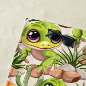 Serviette De Plage Bébé Geckos jote personnages de dessin (En situation)