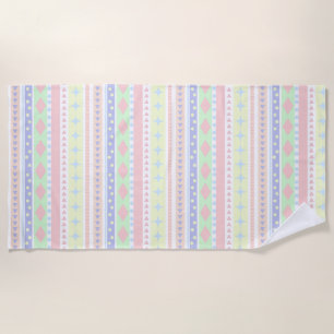 Serviette De Plage Bébé mignon Pastel Imprimer